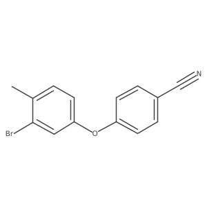 4-(3-Bromo-4-methylphenoxy)benzonitrile结构式