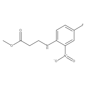 Methyl 3-[(4-fluoro-2-nitrophenyl)amino]propanoate结构式