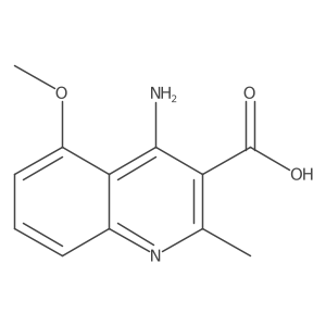 4-Amino-5-methoxy-2-methylquinoline-3-carboxylic acid Structure