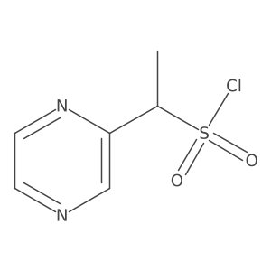1-(Pyrazin-2-yl)ethanesulfonyl chloride结构式