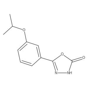 5-(3-Isopropoxyphenyl)-1,3,4-oxadiazol-2(3h)-one结构式