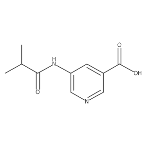 5-(2-Methylpropanamido)pyridine-3-carboxylic acid结构式