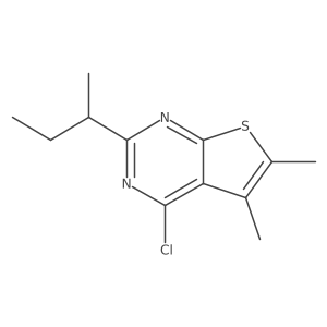 2-(Sec-butyl)-4-chloro-5,6-dimethylthieno[2,3-d]pyrimidine Structure
