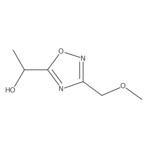 1-[3-(Methoxymethyl)-1,2,4-oxadiazol-5-yl]ethan-1-ol Structure