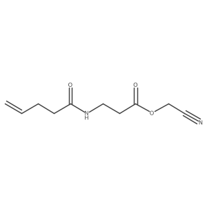 I(2)-Alanine, N-(1-oxo-4-penten-1-yl)-, cyanomethyl ester结构式