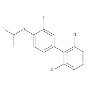 2,6-Dichloro-4'-(difluoromethoxy)-3'-fluoro-1,1'-biphenyl Structure