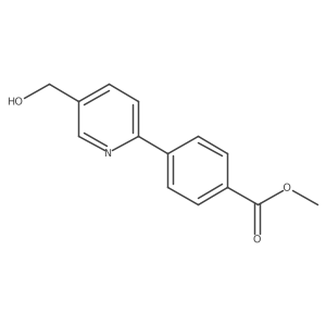 Methyl 4-[5-(hydroxymethyl)pyridin-2-yl]benzoate Structure