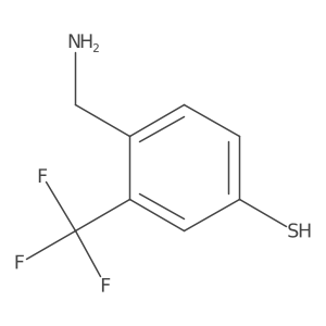 4-Mercapto-2-(trifluoromethyl)benzylamine结构式