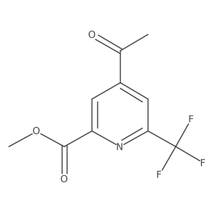 Methyl 4-acetyl-6-(trifluoromethyl)pyridine-2-carboxylate结构式