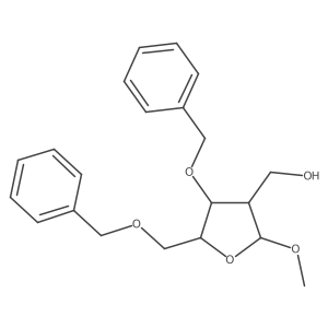 [2-Methoxy-4-phenylmethoxy-5-(phenylmethoxymethyl)oxolan-3-yl]methanol Structure