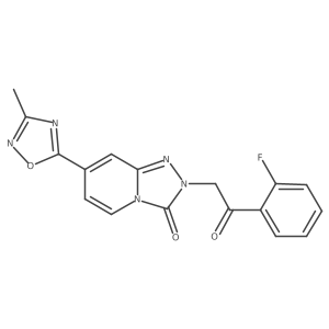 2-(2-(2-fluorophenyl)-2-oxoethyl)-7-(3-methyl-1,2,4-oxadiazol-5-yl)-[1,2,4]triazolo[4,3-a]pyridin-3(2H)-one结构式