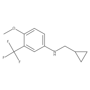 N-(cyclopropylmethyl)-4-methoxy-3-(trifluoromethyl)aniline结构式