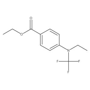 Ethyl 4-(ethyl(trifluoromethyl)amino)benzoate结构式