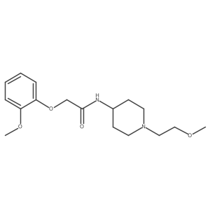 N-[1-(2-Methoxyethyl)piperidin-4-YL]-2-(2-methoxyphenoxy)acetamide结构式