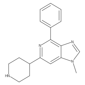 1-Methyl-4-phenyl-6-(piperidin-4-yl)-1H-imidazo[4,5-c]pyridine Structure