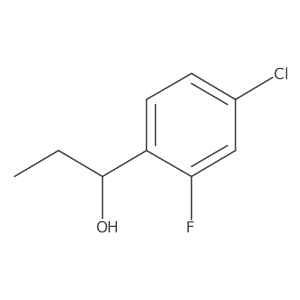 1-(4-Chloro-2-fluorophenyl)propan-1-ol Structure