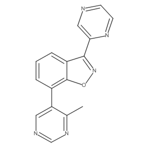 7-(4-Methylpyrimidin-5-yl)-3-pyrazin-2-yl-1,2-benzoxazole Structure