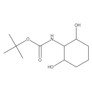 tert-butyl N-[(1r,2R,6S)-2,6-dihydroxycyclohexyl]carbamate结构式