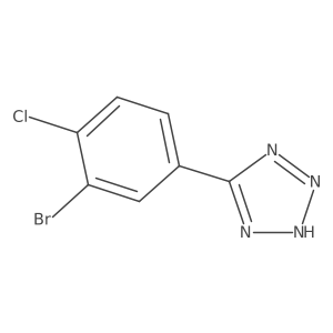 5-(3-bromo-4-chlorophenyl)-2H-tetrazole Structure