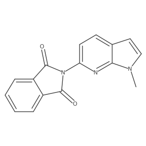 2-(1-methyl-1H-pyrrolo[2,3-b]pyridin-6-yl)-isoindole-1,3-dione结构式