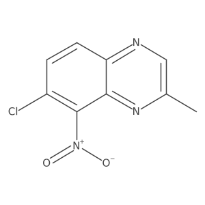 7-Chloro-2-methyl-8-nitro-quinoxaline Structure