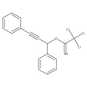 1,3-Diphenylprop-2-ynyl 2,2,2-trichloroethanimidate Structure