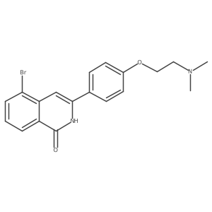 5-Bromo-3-(4-(2-(dimethylamino)ethoxy)phenyl)isoquinolin-1(2h)-one结构式