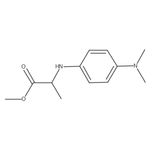 Methyl 2-{[4-(dimethylamino)phenyl]amino}propanoate结构式