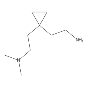 2-{1-[2-(Dimethylamino)ethyl]cyclopropyl}ethan-1-amine Structure