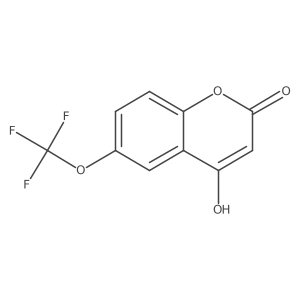 4-Hydroxy-6-(trifluoromethoxy)-2H-chromen-2-one结构式