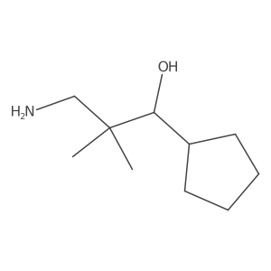 3-Amino-1-cyclopentyl-2,2-dimethylpropan-1-ol Structure