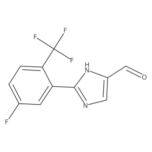 2-[5-Fluoro-2-(trifluoromethyl)phenyl]-1H-imidazole-5-carbaldehyde结构式