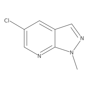 5-Chloro-1-methyl-1H-pyrazolo[3,4-b]pyridine结构式