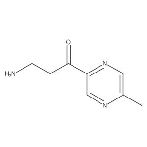 3-Amino-1-(5-methylpyrazin-2-yl)propan-1-one结构式