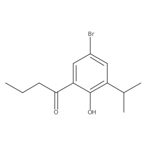 1-[5-Bromo-2-hydroxy-3-(propan-2-yl)phenyl]butan-1-one Structure