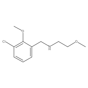 [(3-Chloro-2-methoxyphenyl)methyl](2-methoxyethyl)amine Structure