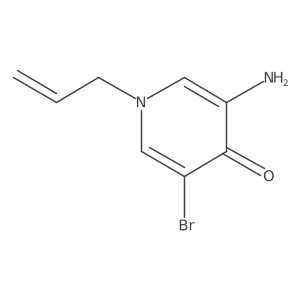 3-Amino-5-bromo-1-(prop-2-en-1-yl)-1,4-dihydropyridin-4-one结构式