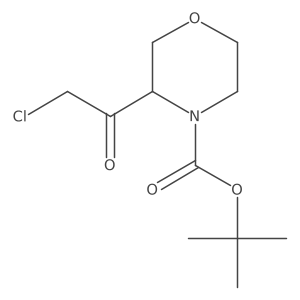 Tert-butyl 3-(2-chloroacetyl)morpholine-4-carboxylate Structure