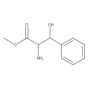 (2S,3R)-Methyl 2-amino-3-hydroxy-3-phenylpropanoate结构式