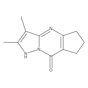 10-Iodo-11-methyl-1,8,12-triazatricyclo[7.3.0.0,3,7]dodeca-3(7),9,11-trien-2-one Structure