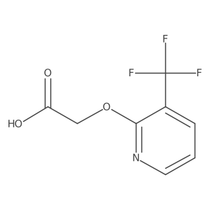 2-{[3-(Trifluoromethyl)pyridin-2-yl]oxy}acetic acid结构式