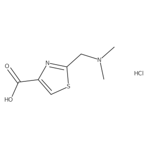 2-[(Dimethylamino)methyl]-1,3-thiazole-4-carboxylic acid hydrochloride结构式