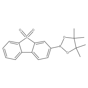 3-(4,4,5,5-Tetramethyl-1,3,2-dioxaborolan-2-yl)dibenzo[b,d]thiophene 5,5-dioxide Structure