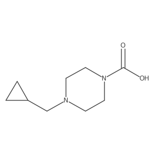 4-(Cyclopropylmethyl)-1-piperazinecarboxylic acid结构式