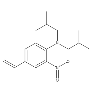 Benzenamine, 4-ethenyl-N,N-bis(2-methylpropyl)-2-nitro-结构式
