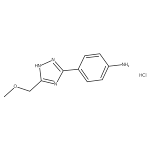4-[3-(methoxymethyl)-4H-1,2,4-triazol-5-yl]aniline hydrochloride Structure