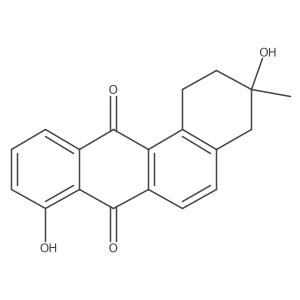1,2,3,4-Tetrahydro-3,8-dihydroxy-3-methylbenz[a]anthracene-7,12-dione结构式
