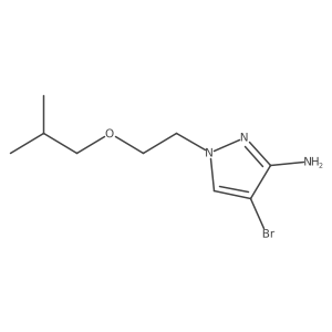 4-bromo-1-[2-(2-methylpropoxy)ethyl]-1H-pyrazol-3-amine结构式