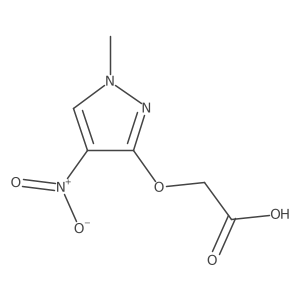 2-(1-Methyl-4-nitropyrazol-3-yl)oxyacetic acid结构式
