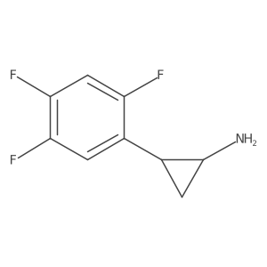 2-(2,4,5-Trifluorophenyl)cyclopropan-1-amine Structure